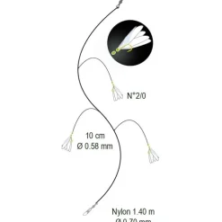 Bas De Ligne Flashmer Fish Skin