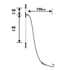 Bas De Ligne Sunset Surfcasting Rs Competition Special Gros Poisson - Fluoro