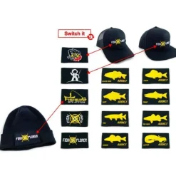 Casquette Homme À Scratch Fishxplorer Trucker Hydrofuge + Uv Résistant - Noir