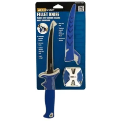 Couteau Accusharp Fillet Knife With Sheath And Two-Step Sharpener