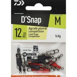 Emerillon Agrafe Daiwa D'snap Plomb Competition
