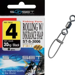 Emerillon Agrafe Mer Sunset Rolling W / Insurance Snap St-S-3006 - Pack