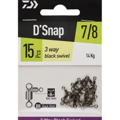 Emerillon Daiwa Baril Potence Noir