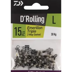Emerillon Daiwa Baril Triple Phospho 3-Way Swivel