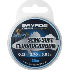 Fluorocarbone Savage Gear Leader Semi-Soft Seabass - 30M