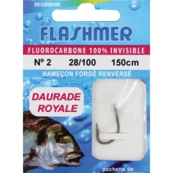 Hamecon Monté Flashmer Fluoro Daurade Royale