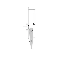 Hamecon Monté Hayabusa Snapper Adjustable Rig Ex304