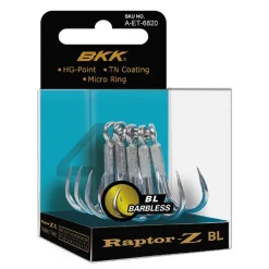 Hameçon Triple Bkk Raptor-Z Bl