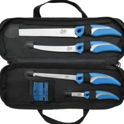 Kit 4 Couteaux + 1 Affuteur + Sac Cuda