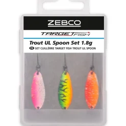 Kit Cuiller Ondulante Zebco Target Fish Ultra Light Trout Spoon
