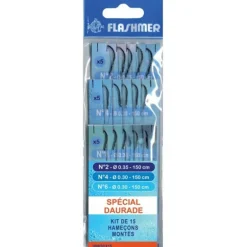 Kit Hameçons Montés Flashmer Spécial Daurade