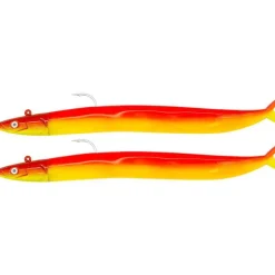 Kit Leurre Souple Arme Fiiish Combo Crazy Sand Eel 180 + Tête Plombée Extra Deep