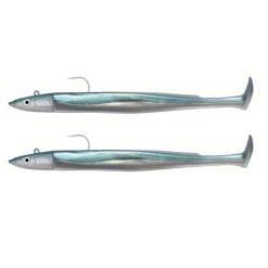 Kit Leurre Souple Arme Fiiish Double Combo Crazy Paddle Tail 100 + Tête Plombée Off Shore