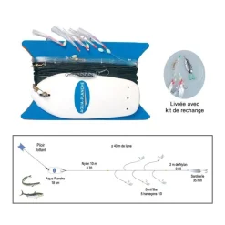 Ligne De Traine Bateau Flashmer Ecoline Maquereau + Kit De Rechange