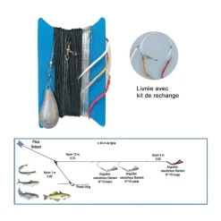 Ligne De Traine Bateau Flashmer Ecoline Anguillon + Kit De Rechange