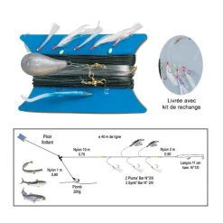 Ligne De Traine Bateau Flashmer Ecoline Aquatic + Kit De Rechange