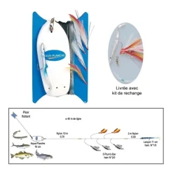 Ligne De Traine Bateau Flashmer Ecoline Multipeche + Kit De Rechange