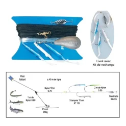 Ligne De Traine Bateau Flashmer Ecoline Lancons + Kit De Rechange