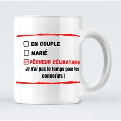 Mug En Couple, Marié Ou Pêcheur Célibataire