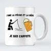 Mug J’Aime La Pêche Et La Bière, Je Suis Carpiste