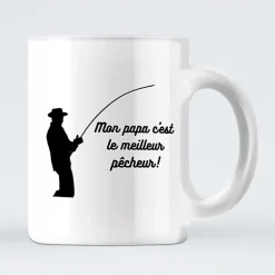 Mug Mon Papa C'est Le Meilleur Pecheur !