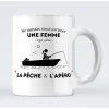 Mug Ne Jamais Sous-Estimer Une Femme Qui Aime La Pêche Et L’Apéro