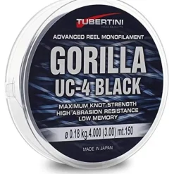 Nylon Tubertini Gorilla Uc-4 Black - 150M