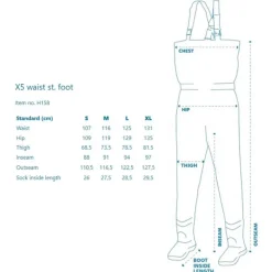 Pantalon De Wading Stocking Kinetic X5 Waist St. - Gris