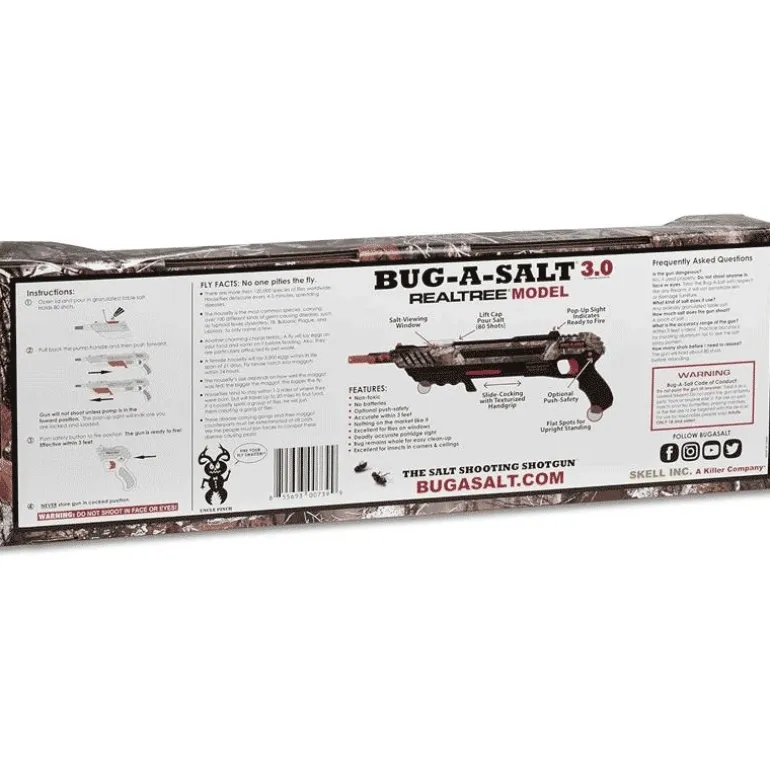 Pistolet À Sel Anti-Mouche Bug-A-Salt 3.0 - Realtree Camo