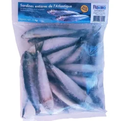 Sardines Entières Atlantique Surgelées Pexeo Eco