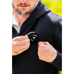 Sweat À Capuche Pêche Personnalisable Sur Vos Traces - Kaki