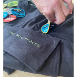 Sweat À Capuche Zippé Pêche Personnalisable Sur Vos Traces - Noir