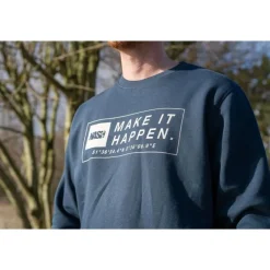 Sweat Homme Nash Make It Happen Coordinates Jumper - Navy