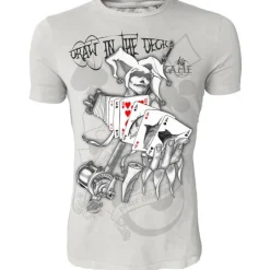 Tee Shirt Manches Courtes Homme Hot Spot Design Big Game-Draw In The Deck - Gris