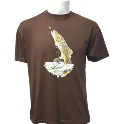 Tee Shirt Manches Courtes Homme Bartavel Truite - Chocolat
