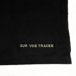 Tee Shirt Pêche Personnalisable Sur Vos Traces - Noir
