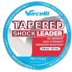 Tete De Ligne Vercelli Tapered Shock Leader Transparent 15M X 5