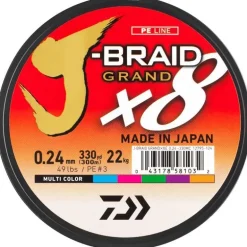 Tresse Daiwa J-Braid Grand X8 Multicolore - 300M