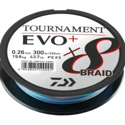 Tresse Daiwa Tournament 8 Braid Evo+ - Multicolore - 300M