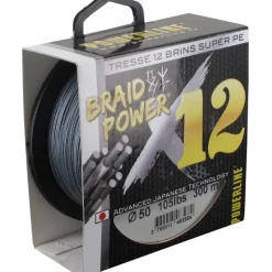 Tresse Powerline Braid Power X12 Gris