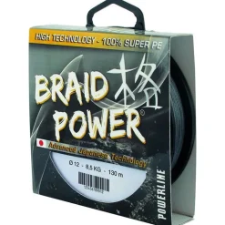 Tresse Powerline Braid Power - Gris - 130M