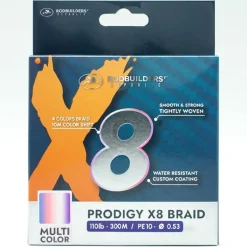 Tresse Rodbuilders Republic Prodigy X8 Braid - Multi - 300M