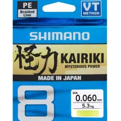 Tresse Shimano Kairiki Sx8 Jaune - 150M