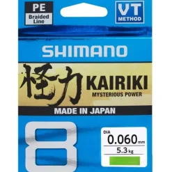 Tresse Shimano Kairiki Sx8 Vert - 150M
