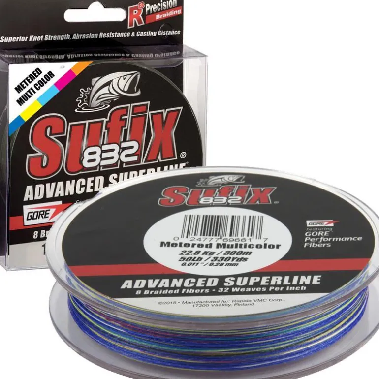 Tresse Sufix 832 Braid Multicolore - 300M