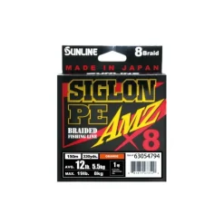 Tresse Sunline Siglon Amz 8X Orange - 300M