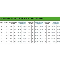 Waders Pvc Vass Tex 700E Wide-Boy Chest Wader